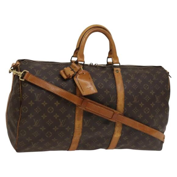LOUIS VUITTON Monogram Keepall Bandouliere 50 Boston Bag M41416 - Picture 1 of 16